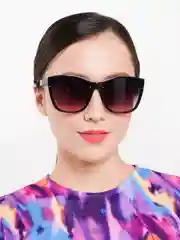 Черный женские солнцезащитные очки с защитой от ультрафиолета