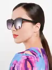 Черный женские солнцезащитные очки с защитой от ультрафиолета