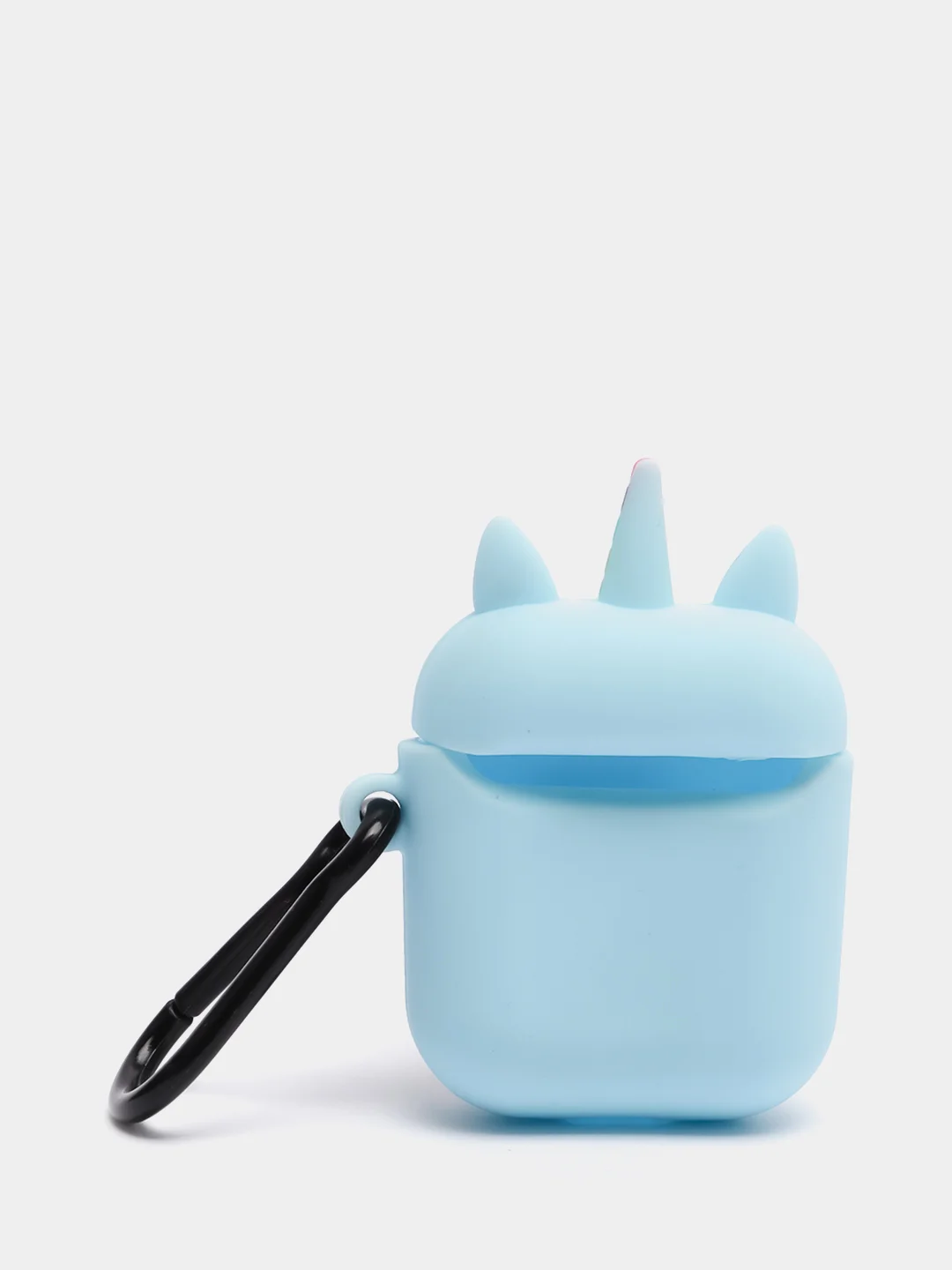 Голубой чехол для наушников AirPods силиконовый МУЛЬТЯШКИ