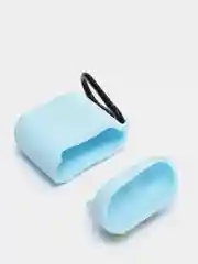 Голубой чехол для наушников AirPods силиконовый МУЛЬТЯШКИ