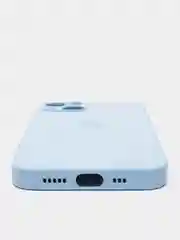 Голубой чехол на айфон iPhone 11, 12, 13, 14, 15, XR, Pro, Pro Max. Кожаный