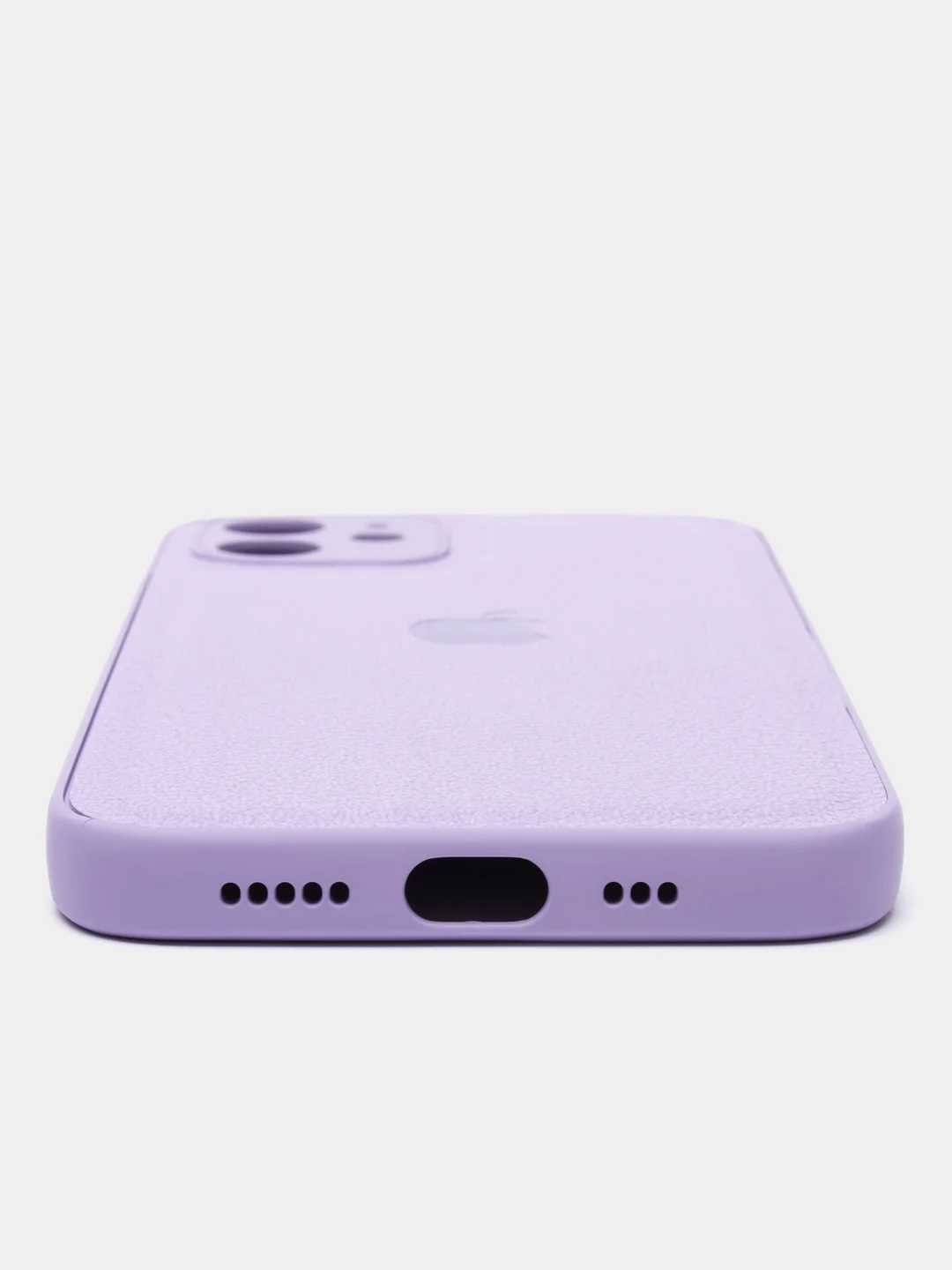 Лавандовый чехол на айфон iPhone 11, 12, 13, 14, 15, XR, Pro, Pro Max. Кожаный