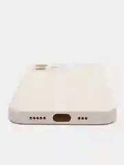 Белый чехол на айфон iPhone 11, 12, 13, 14, 15, XR, Pro, Pro Max. Кожаный