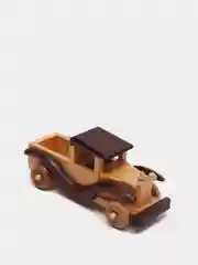 Коричневый деревянный автомобиль