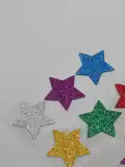 Наклейки из EVA "Звезды", 12 шт., блестящие