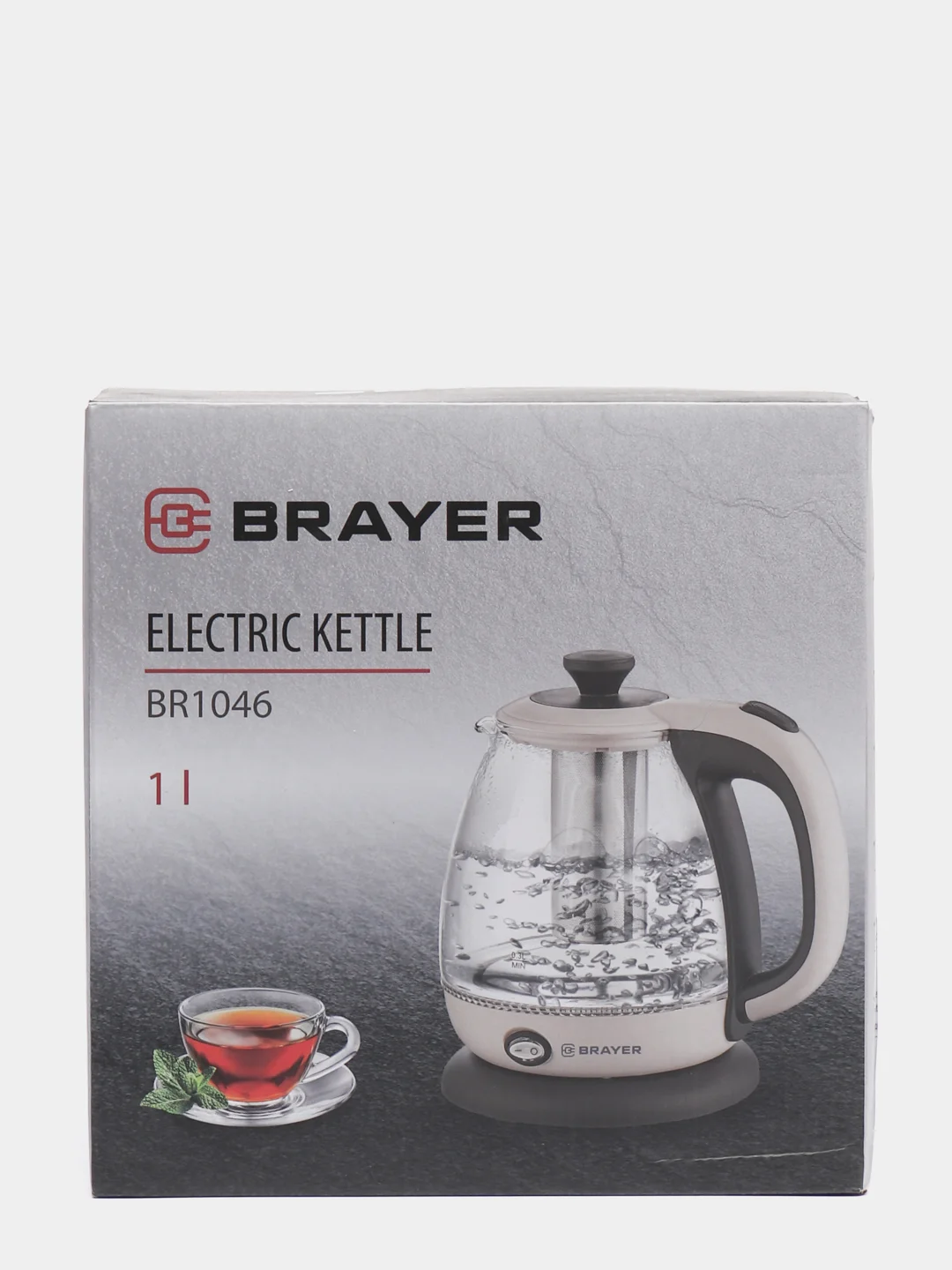 Чайник электрический BRAYER BR1046 1 л стеклянный