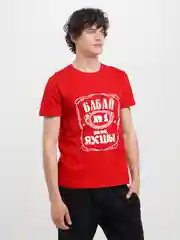 Красный футболка Алга "Бабай"