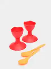 Красный подставки для яиц Solo роза