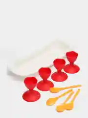 Красный подставки для яиц Solo роза