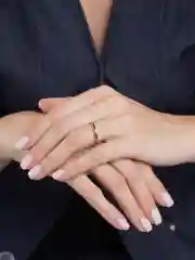 Розовый кольцо обручальное тонкое из стали, 2 цвета