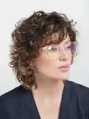 Коричневый имиджевые очки MIRSEE без диоптрий/ Прозрачные / Модные