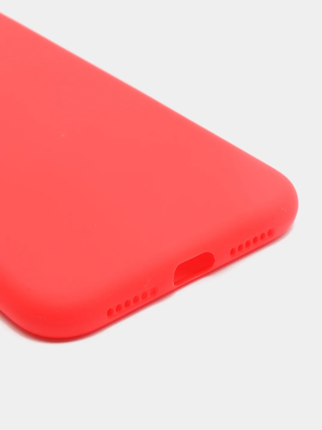 Красный чехол iPhone 11 14 13 12 Pro Mini Plus XR 7 8 SE 2020 силиконовый (Айфон ХР Про Мини Плюс)