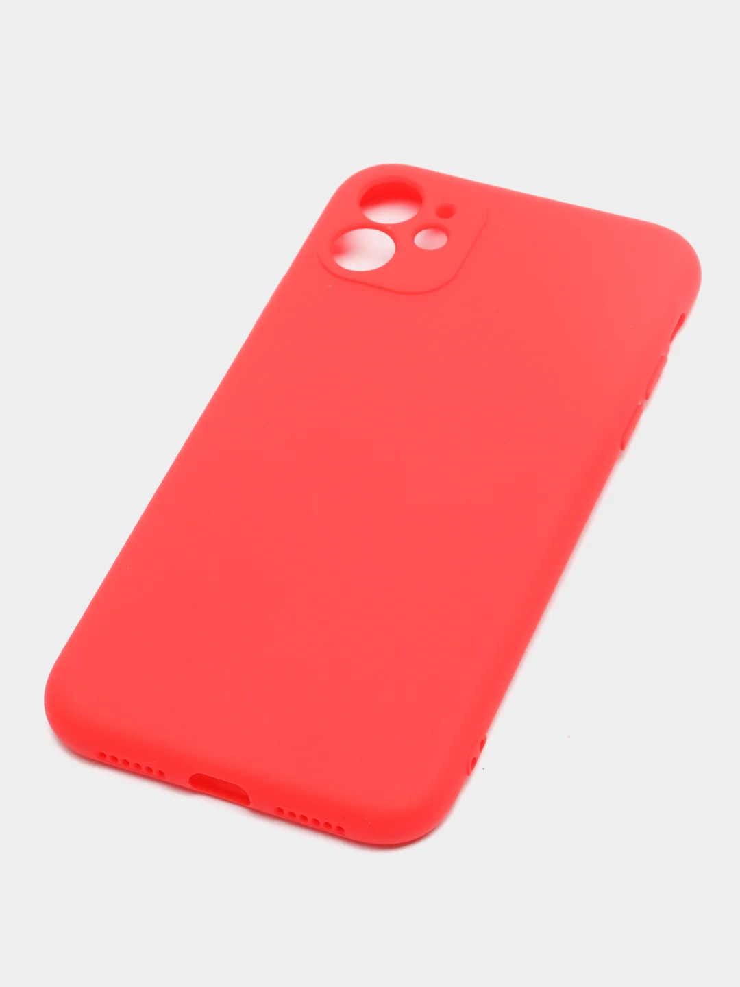 Красный чехол iPhone 11 14 13 12 Pro Mini Plus XR 7 8 SE 2020 силиконовый (Айфон ХР Про Мини Плюс)