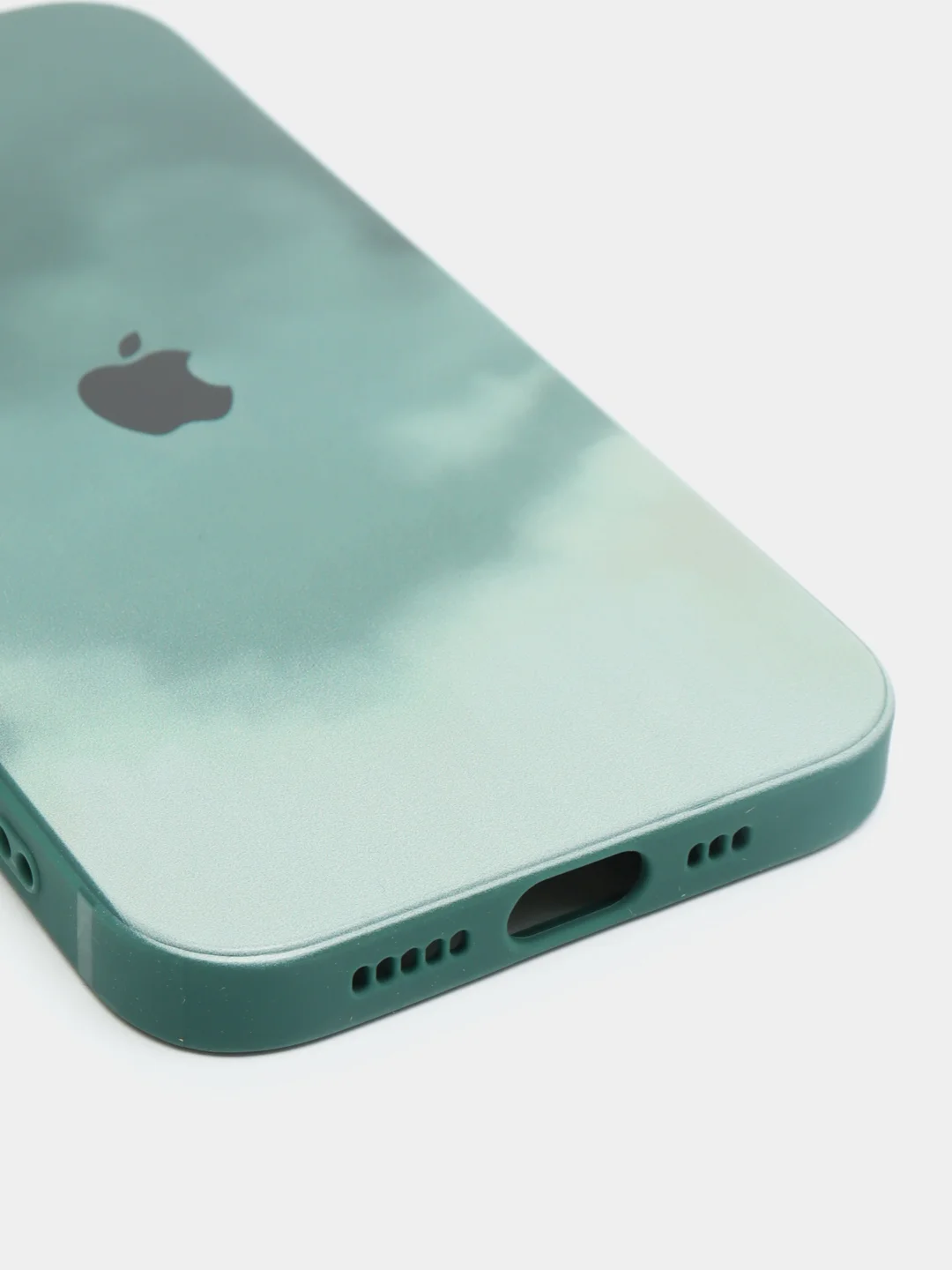 Лесной зеленый чехол для Айфон (iPhone) 11 / 14 / 13 Pro / Max / 7 / 8 / Plus X / XS XR / 12 Mini, силиконовый