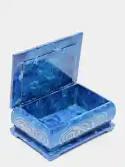 Лазурный шкатулка для хранения ювелирных украшений