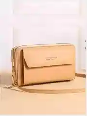 Карамельный женский клатч с карманом для телефона Forever / Женская сумка