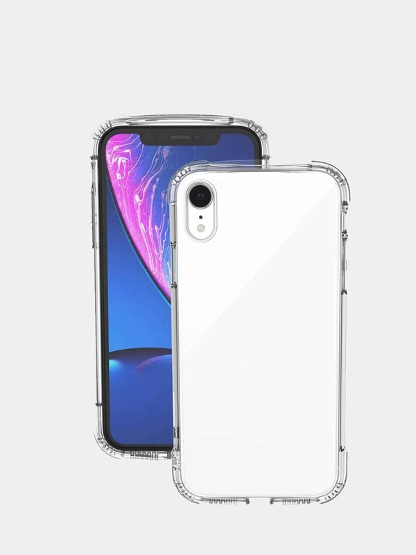 Чехол для iPhone 7, 8, XR, прозрачный, силиконовый (айфон)