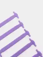 Фиолетовый силиконовые шнурки для обуви, 13 цветов
