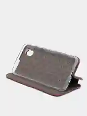 Бордовый чехол книжка для Samsung Galaxy A01 Core,  Самсунг А01 Кор