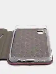 Бордовый чехол книжка для Samsung Galaxy A01 Core,  Самсунг А01 Кор