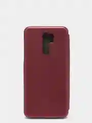 Бордовый чехол книжка для Xiaomi Redmi 9, Редми 9