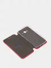 Красный чехол книжка на Samsung Grand Prime, G530 / J2 Prime