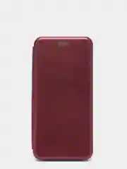 Бордовый чехол книжка для Samsung S21, Самсунг
