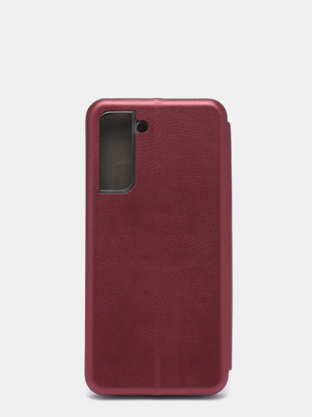 Бордовый чехол книжка для Samsung S21, Самсунг