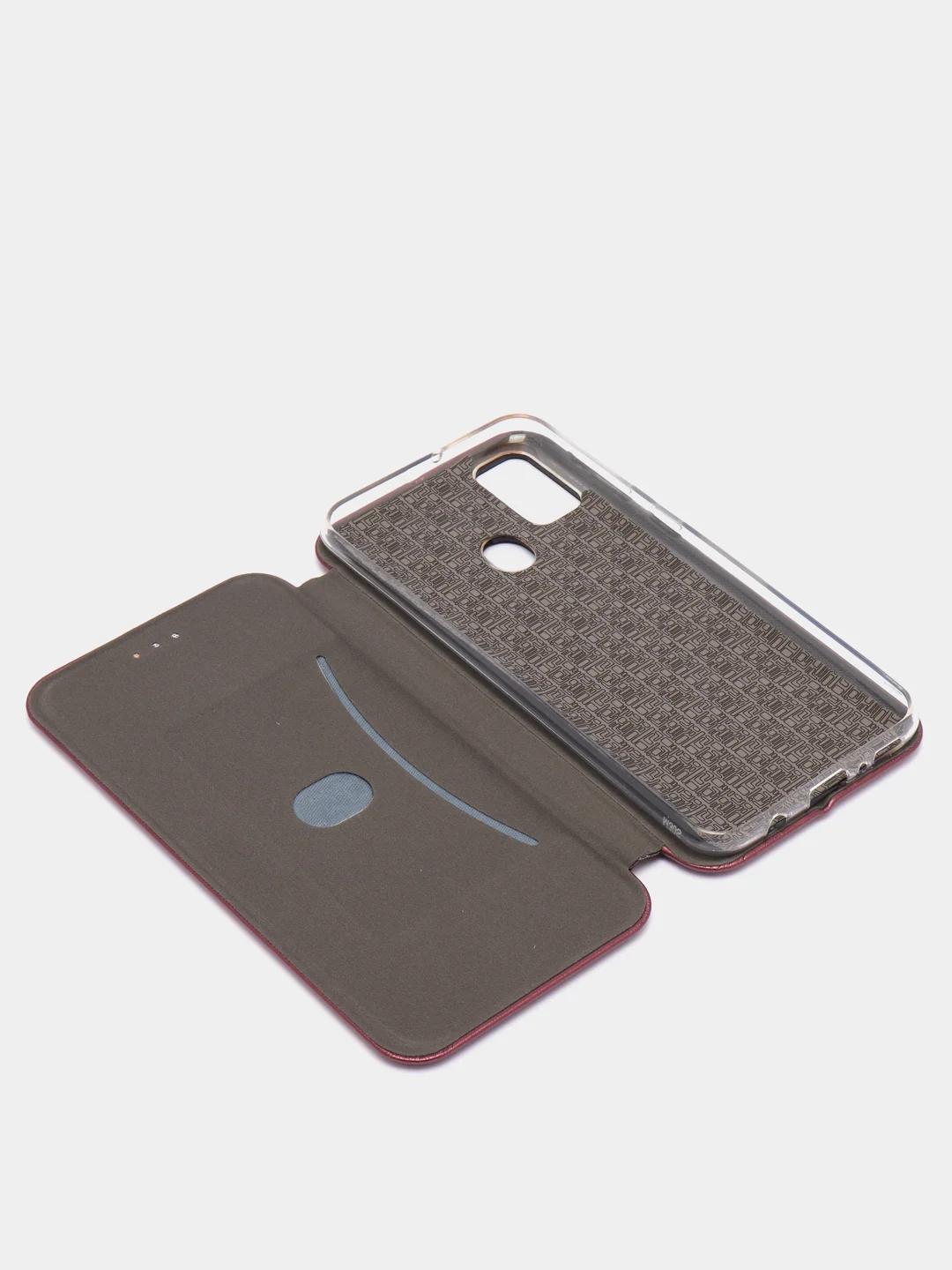 Бордовый чехол-книжка для Samsung M21, М21 Самсунг М21
