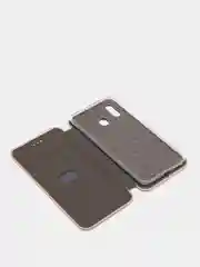 Золотой чехол книжка Samsung Galaxy A20, A30, Самсунг А20, А30