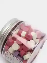 Розовый сургуч в гранулах, разноцветный, 80 г. / сургучная печать / оттиск, штамп из сургуча