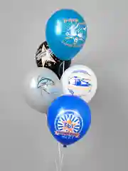 Синий воздушные шары для мужчины, мужа, парня "Комплимент. Для него!" 30 см упаковка 10 штук