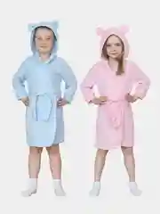 Халат детский Утенок с капюшоном для бассейна, бани, на море