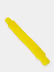 Желтый трубка поп ит, Pop tubes, Поп ит трубка, Игрушка антистресс, Трубка гофра для детей 21см