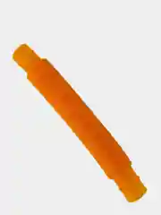 Оранжевый трубка поп ит, Pop tubes, Поп ит трубка, Игрушка антистресс, Трубка гофра для детей 21см