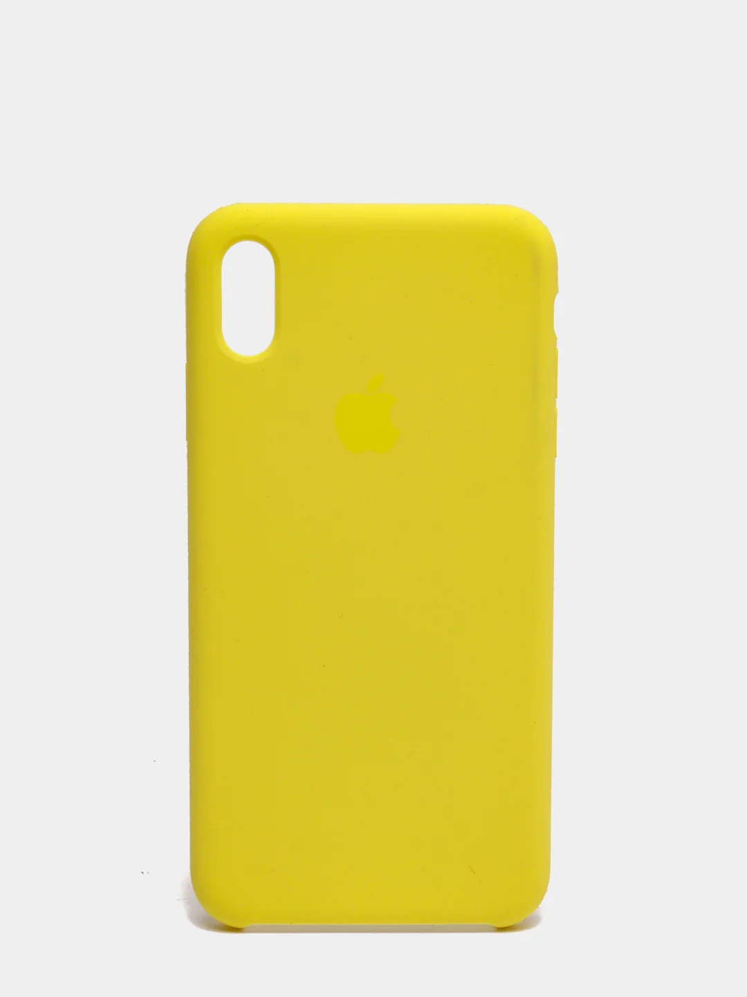 Желтый чехол Silicone Case для iPhone XS Max