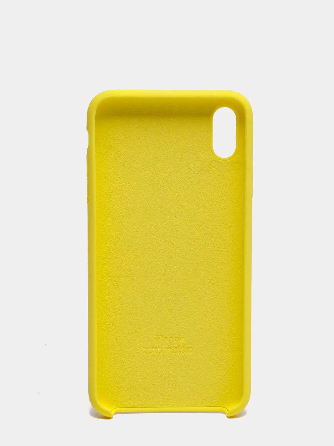Желтый чехол Silicone Case для iPhone XS Max