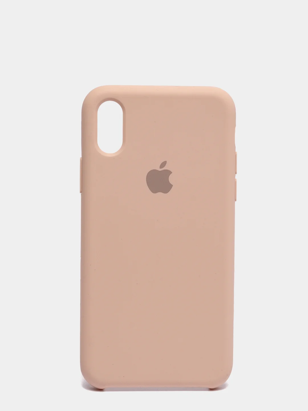 Бежевый чехол Silicone Case для iPhone X/XS силиконовый