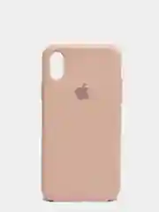 Бежевый чехол Silicone Case для iPhone X/XS силиконовый