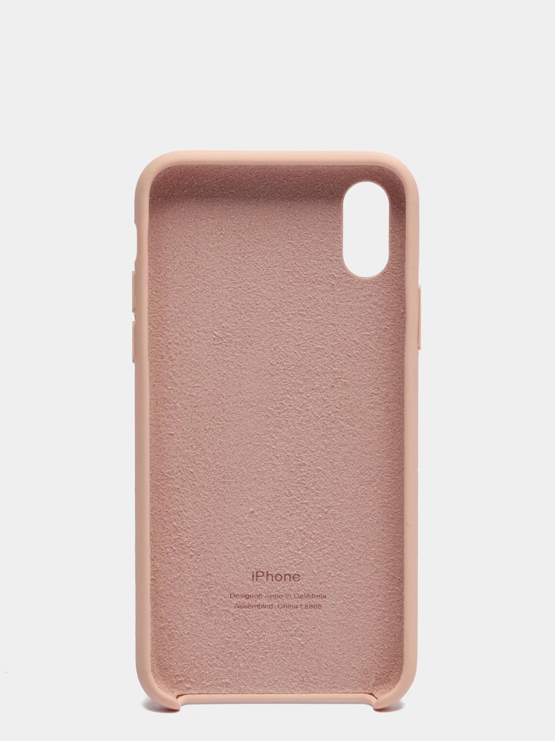 Бежевый чехол Silicone Case для iPhone X/XS силиконовый