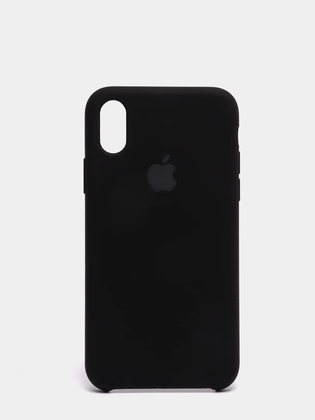 Черный чехол Silicone Case для iPhone X/XS силиконовый