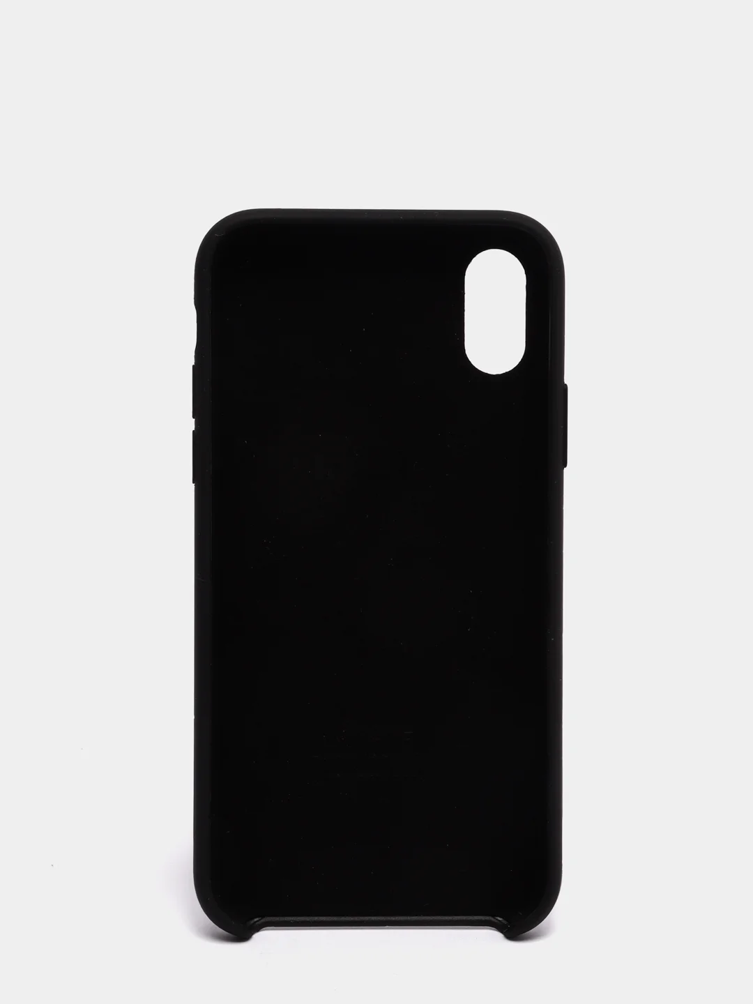 Черный чехол Silicone Case для iPhone X/XS силиконовый