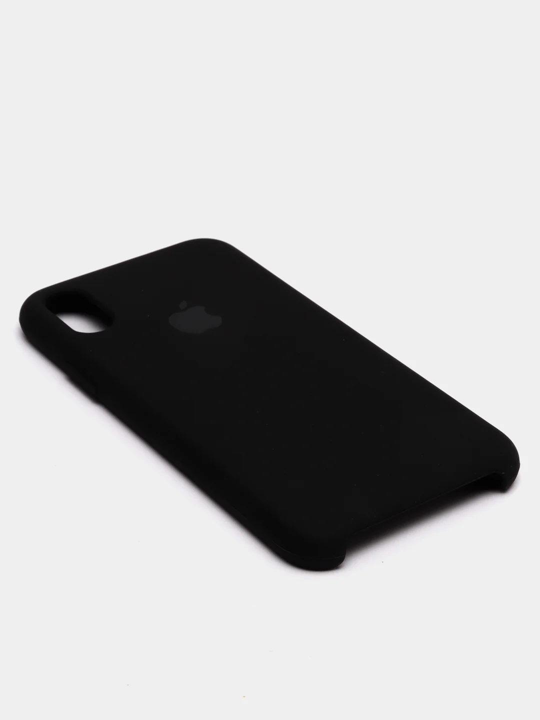 Черный чехол Silicone Case для iPhone X/XS силиконовый