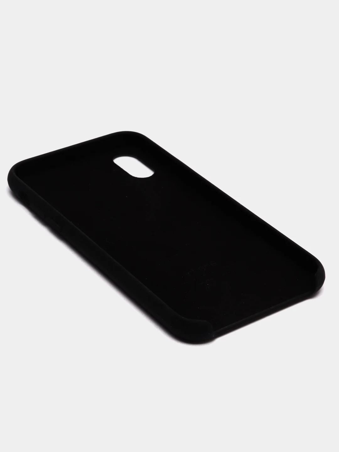 Черный чехол Silicone Case для iPhone X/XS силиконовый