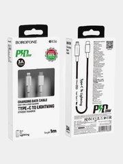 Кабель для зарядки и передачи данных BOROFONE BX36 Type-C на Lightning, 1 м, 20 W
