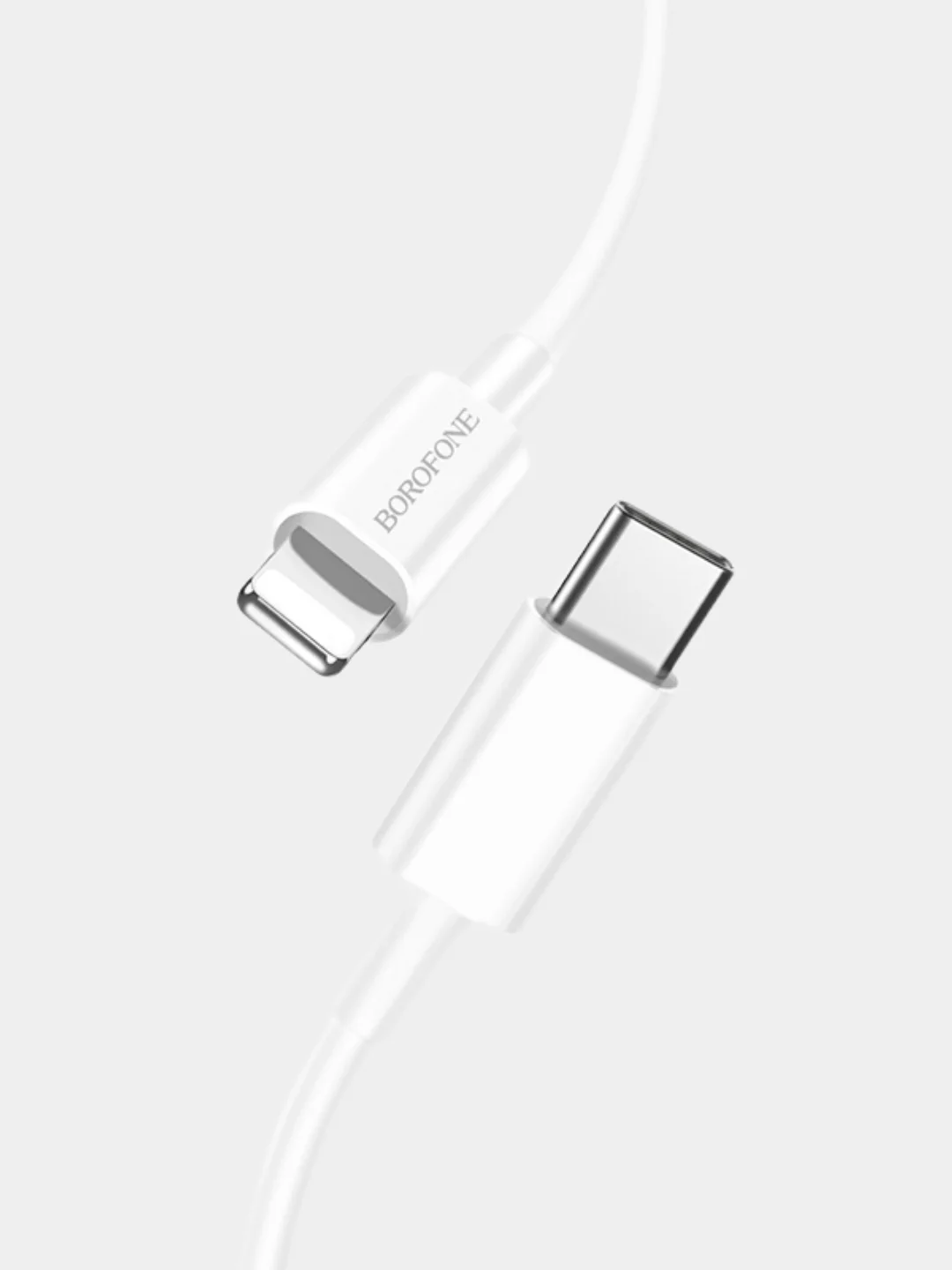 Белый кабель для зарядки и передачи данных BOROFONE BX36 Type-C на Lightning, 1 м, 20 W