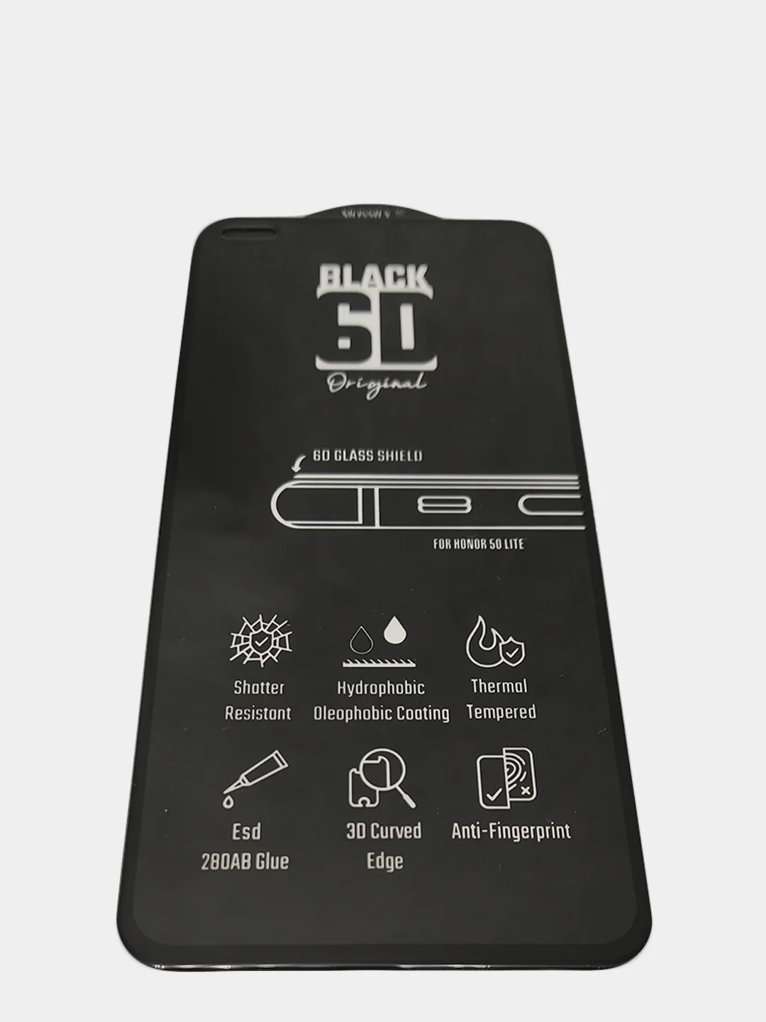Стекло защитное OG 3 Honor 50 Lite / Huawei Nova 8i, черная рамка