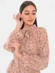Бежевый меланж платье женское