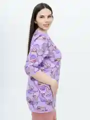Пурпурный milena21 Туника  женская "Капелька", туника из хлопка