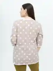 Бежевый milena21 Туника  женская "Капелька", туника из хлопка